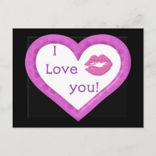 Harten en kussens briefkaart