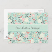 Harten en libellen  flora briefkaart (Voorkant / Achterkant)