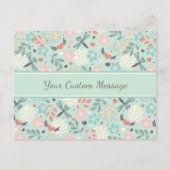 Harten en libellen flora briefkaart (Voorkant)