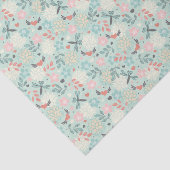 Harten en libellen flora tissuepapier (Detail)