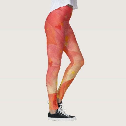 Harten en liefde Artsy Leggings (Rechts)