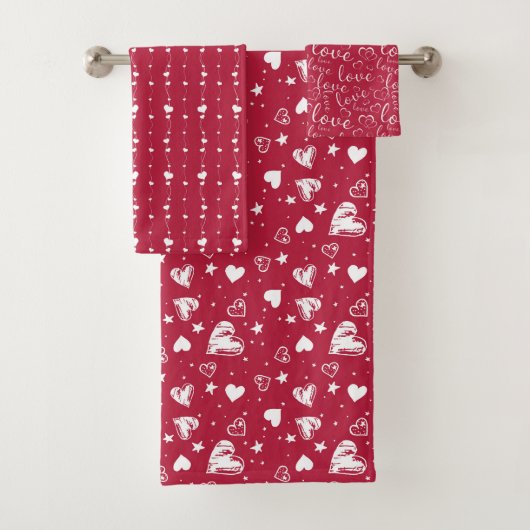 Harten en Liefde Chic Valentijnsdag Bad Handdoek (Insitu)