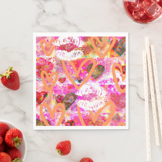 Harten en lippen servet (Insitu)