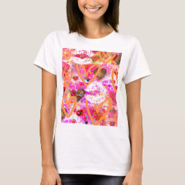 Harten en lippen t-shirt