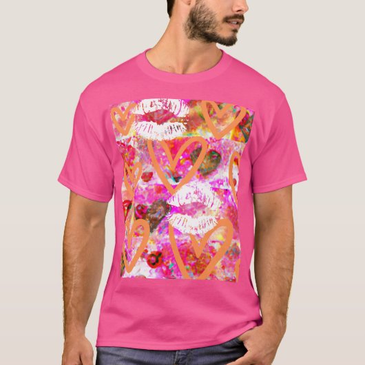 Harten en lippen t-shirt (Voorkant)