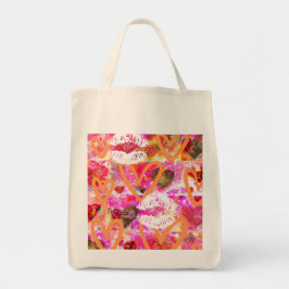 Harten en lippen tote bag