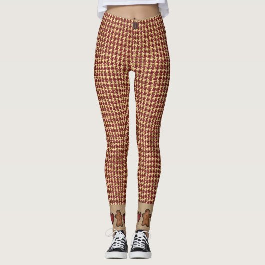 Harten En Mannetjes Peperkoek Leggings (Voorkant)