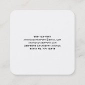 Harten en Muffins heerlijk Waterverf Patroon Vierkante Visitekaartje (Achterkant)