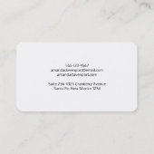 Harten en Muffins heerlijk Waterverf Patroon Visitekaartje (Achterkant)