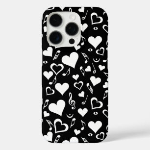 Harten en Muzieknoten iPhone 16 Pro Hoesje