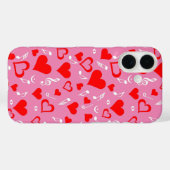 Harten en Muzieknoten Case-Mate iPhone Case (Achterkant (horizontaal))