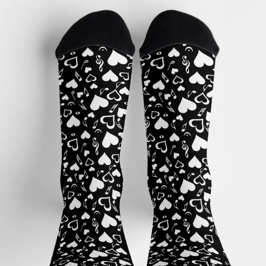Harten en Muzieknoten Sokken (Top)
