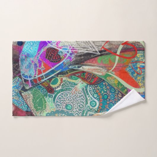 Harten en Paisley Bad Handdoek (Handdoek)