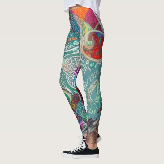 Harten en Paisley Leggings (Links)