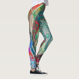 Harten en Paisley Leggings