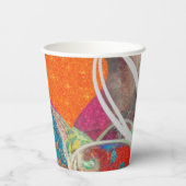 Harten en Paisley Papieren Bekers (Achterkant)