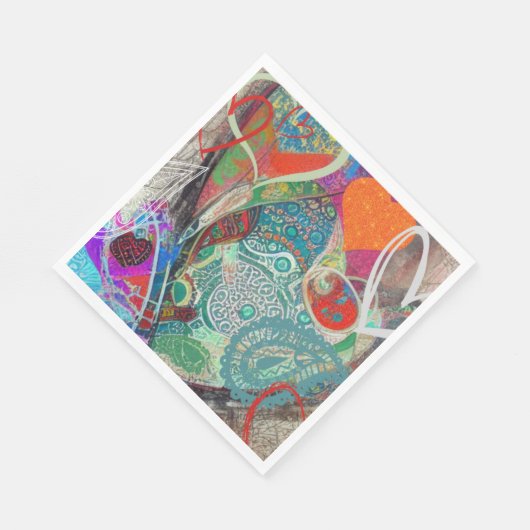 Harten en Paisley Servet (Hoek)