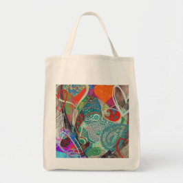 Harten en Paisley Tote Bag