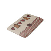 Harten en peperkoek Man Bath Mat (Gekanteld)