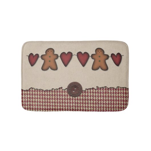 Harten en peperkoek Man Bath Mat (Voorkant)