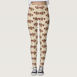 Harten en peperkoek man Leggings