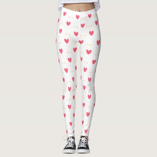 Harten en pijlen leggings (Voorkant)