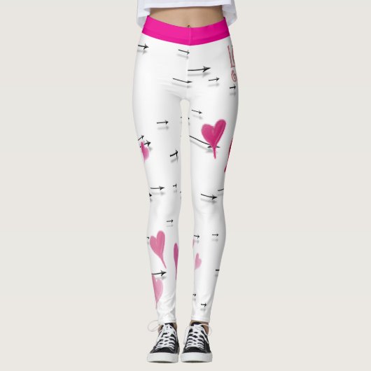 Harten en pijlen Leggings (Voorkant)