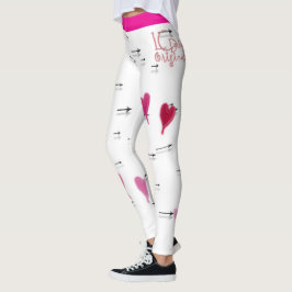 Harten en pijlen Leggings