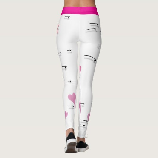 Harten en pijlen Leggings (Achterkant)