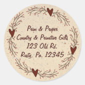 Harten en Pip Berry Sticker (Voorkant)