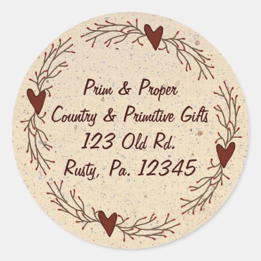 Harten en Pip Berry Sticker (Voorkant)