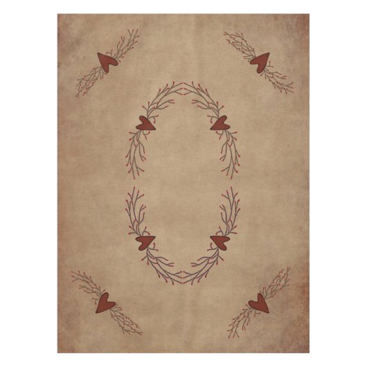 Harten en Pip Berry tafelkleed (Voorkant)