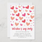 Harten en Polka Dots Valentijnsdag Kaart (Voorkant)