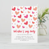 Harten en Polka Dots Valentijnsdag Kaart (Staand voorkant)