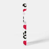 harten en poten print Telefoonhoes iPhone Hoesje (Linkerkant)