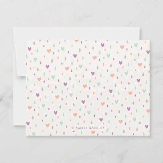 Harten- en regenbakkerij - Plum Notitiekaartje (Achterkant)