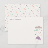 Harten- en regenbakkerij - Plum Notitiekaartje (Voorkant / Achterkant)