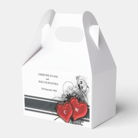 Harten en rollen bedankdoosjes (Voorkant Zijde)