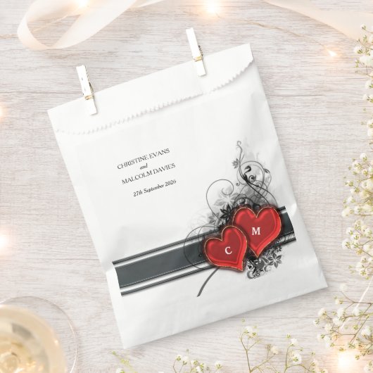 Harten en rollen bedankzakje (Geknipt)