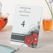 Harten en rollen reclamebord met voetstuk (Insitu)