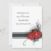 Harten en rollen save the date (Voorkant)