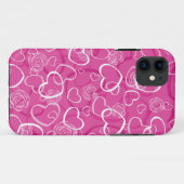 Harten en Rozen Case-Mate iPhone Case (Achterkant (horizontaal))