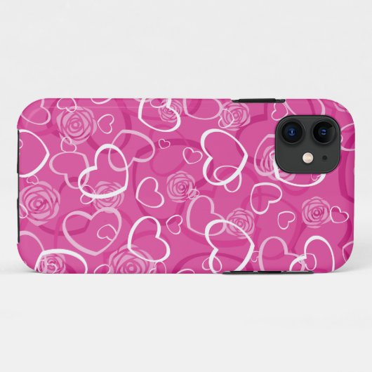 Harten en Rozen Case-Mate iPhone Case (Achterkant (horizontaal))