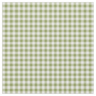 Harten en Rozen Groen controleren Gingham Fabric Stof