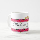 Harten en Rozen Koffiemok (Voorkant links)