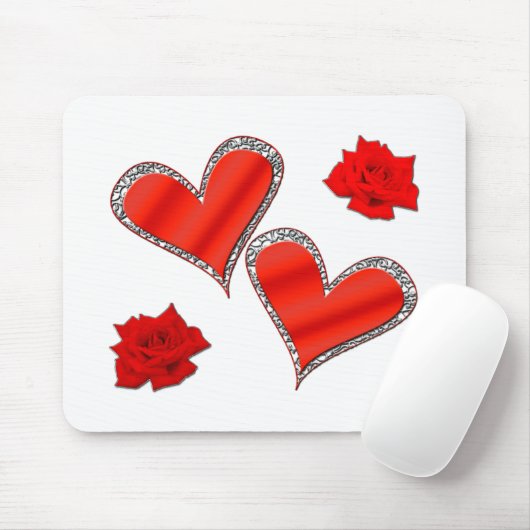 Harten en Rozen Muismat (Met muis)