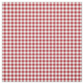 Harten en Rozen Rood Geruit Katoen Stof (Swatch)