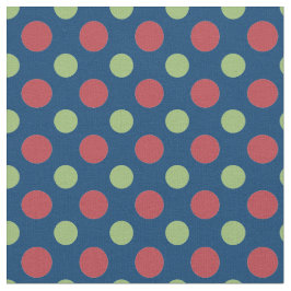 Harten en Rozen Rood Groen Blauw Stippen Stof