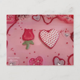 Harten en Rozen Suikerkoekjes van Gourmet Treats Briefkaart