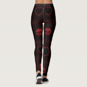Harten en schedels leggings (Achterkant)